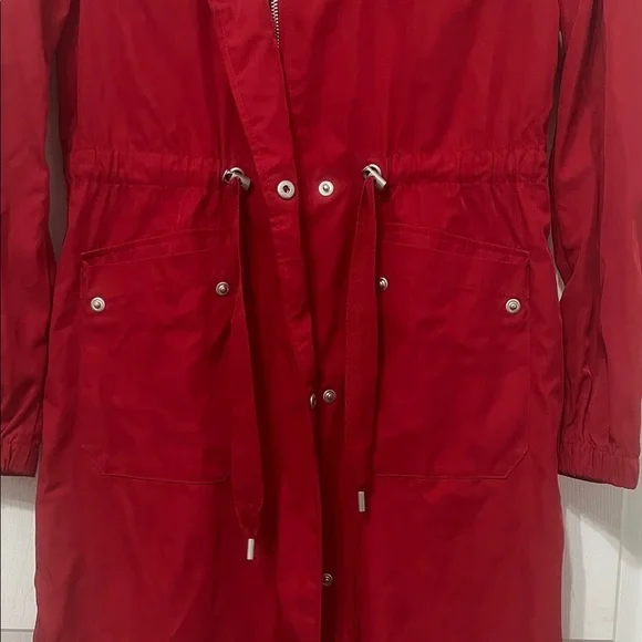 Avec Les Filles Red Trench Coat - Picture 5 of 8